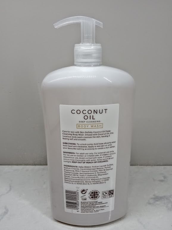 Creightons, COCONUT OIL, BODY WASH, 33.8 Fl oz, deep cleansing, infused with coconut oil (1l)