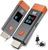Transmisor y Receptor HDMI Inalámbrico 328ft/100m Extensor Salida 1080P | Entrada Decodificada Ultra HD 4K Plug&Play Portátil 2.4G/5.8G para Video y Audio a Monitor desde PC/Proyector/TV Box Pantalla LED 2