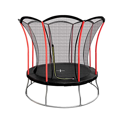 Ultrasport Lotus Trampolín de jardín, trampolín de exterior en 4 diámetros, marco galvanizado, trampolín para niños con grandes características de seguridad, Ø 244 cm