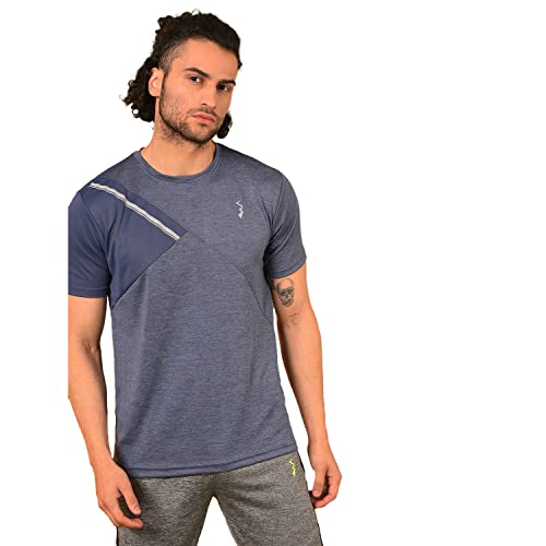 Image of CAHOOT Men's Basic Activewear Polo T-Shirt for Casual Wear | Spread Collar | Short Sleeve | Half-Button Closure | Polyester Jersey T-Shirt Crafted with Comfort Fit for Everyday Wear
