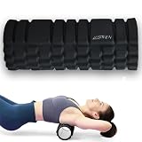 LISTHEN Foam Roller, Rullo Massaggio Muscolare, Rullo Massaggiante per Gambe e Schiena, Cilindro Fisioterapia Roller Pilates, Yoga e Fitness, Uomo e Donna