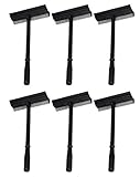 6 Pack of Black Duck Brand Window and Windshield Cleaning Sponge and Rubber Squeegee (Set of 6)