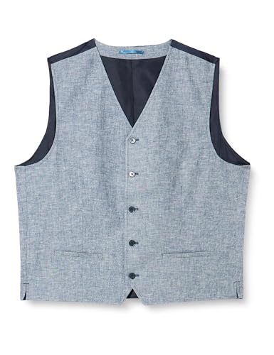 Gilet de costume Jack & Jones Jprriviera en lin bleu chambray taille 54