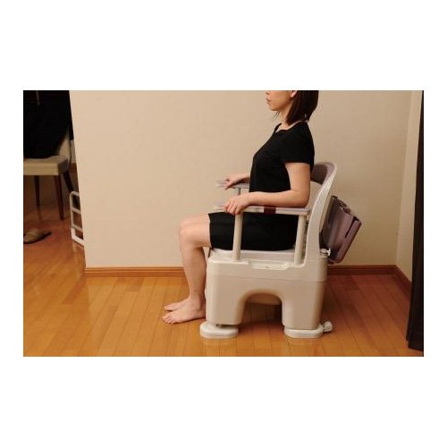 Amazon | ラフィーネ ポータブルトイレ 座楽 ソフト便座 前後傾斜脚