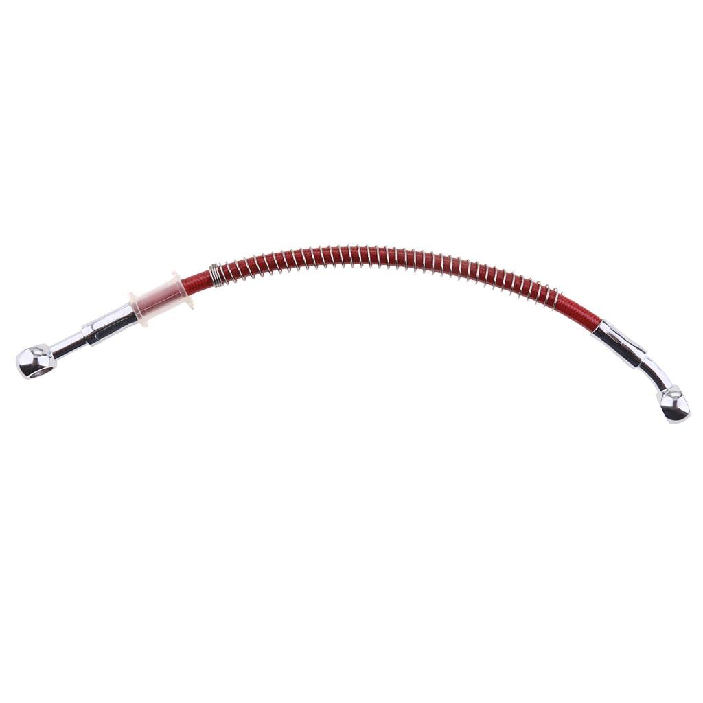 CALANDIS® 45cm Red Universal Motorcycle Brake Braided Hose Line Pipe | Brake Lines & Hoses | Brakes & Suspension | Motorcycle Parts | Parts & Accessories - Image 4 thumbnail