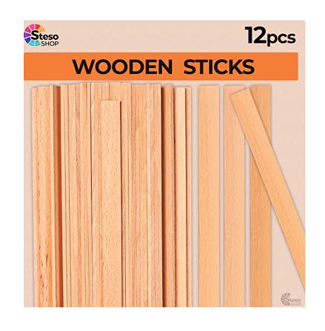 StesoSHOP Craft Sticks – Wooden Craft Sticks – Set of