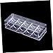 LALADEFIEE Acrylic Poker Chip Rack Organizer Storage Box for 100 Chips for Poker Enthusiasts for Home Games and Tournaments