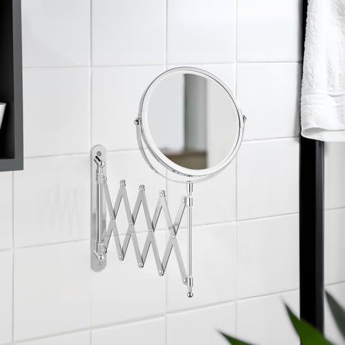 Espejo Cosmético de Pared Telescópico Cromo WENKO miniatura 5