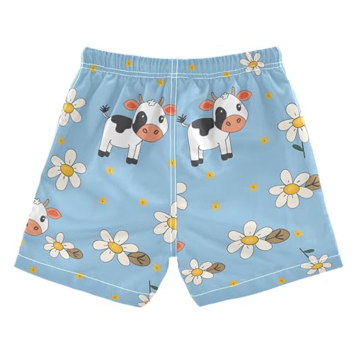 senya Cute Little Cow A Boys Swim Trunks Toddler Shorts Swimwear Boardshorts2