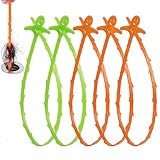 Forlivese 5 Stück 50CM Abflussreiniger Spirale, Ausschreibung Abflussreiniger Sticks, Abfluss Reinigung Haken für Kanalisation, Küche, Sink Bad, Verstopfte Abflüsse, Rohrabläufe