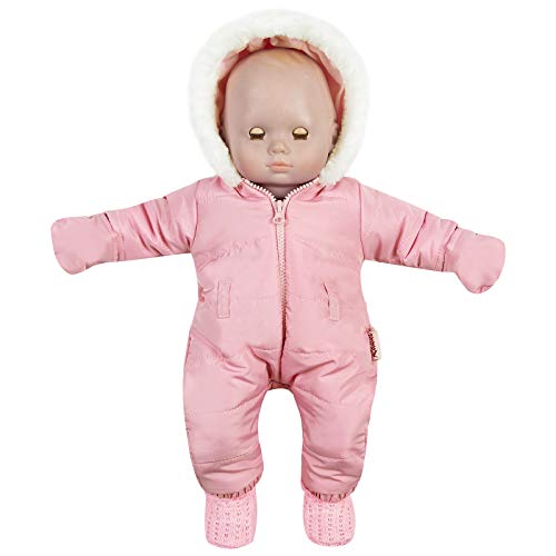 Rakki Dolli Doll Clothes Winter Romper Hooded Romper Outfit Snowsuit Warm Faux Fur Jumpsuit Fits 16