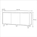 Habitdesign Aparador, Buffet, Salón Comedor 3 Puertas, Modelo Zaiken Plus, Color Blanco...