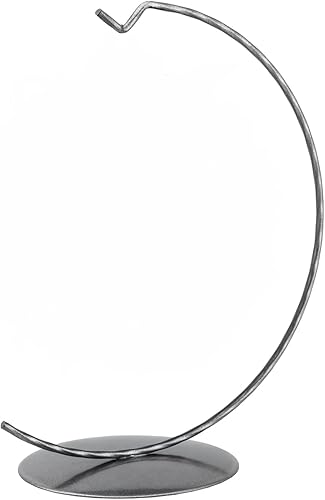 Polish Gallery Soporte de exhibición de adornos Gancho redondo de Navidad para bola de vidrio (4.724 in, dorado)