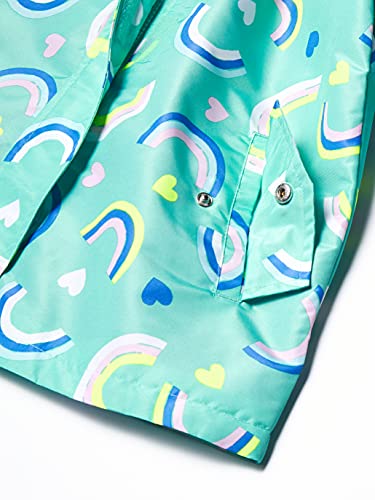 Image of Carter's Toddler & Little Girls' Midweight Fleece Lined Hooded Raincoat Rain Jacket | Lightweight rain coat; Jersey-lined hood for better staying power; Pockets
