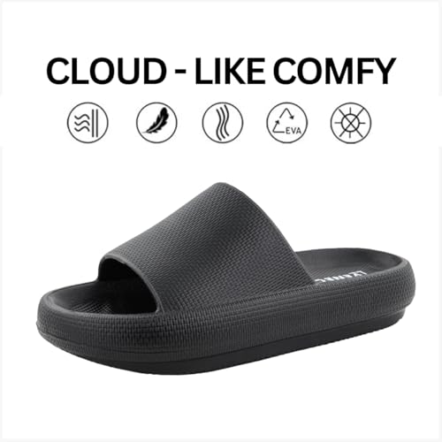 Nube Pillow Slippers For Women and Men House Shoes, Shower Slide, Cloud Slippers, Bathroom Shoes Cushioned Thick Sole Beach Sandals, Lightweight Non-Slip Sandals2