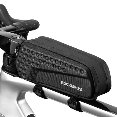 ROCKBROS Top Tube Bike Bag Hard Shell Bike Frame Bag 1.1L Bike Tube Bag Classified Cycling Pouch