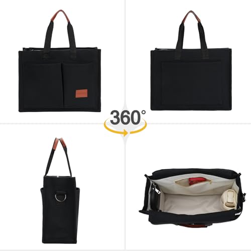 Tote Bag with Compartments Bibble/Laptop/Work/Computer Bag Large Tote Bag for Women.2