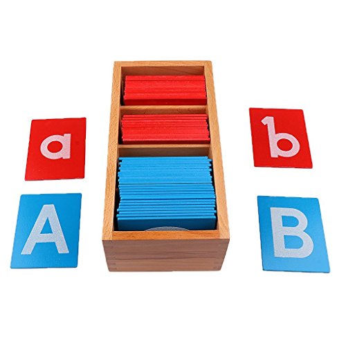 Preisvergleich Produktbild OEM Montessori Sandpapier Alphabets Board Spielzeug Püdagogisches Holzspielzeug Buchstaben Karte Holz Brett Lernspielzeug Geschenke für Kinder