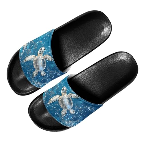 Image of Footwear for Mens Open Toe Athletic Sandals Anti-Slip Sole Slide Sandals Pillow House Flat Shoes Comfortable Slip On Slippers for Indoor & Outdoor