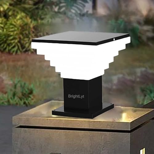 Image of BrighLyt Waterproof Outdoor Gate Light for Home Entrance, Decorative Garden Lamp, Rustproof Gate Lamp, Pillar for Patio & Boundary Wall (GL30, Pack of 1)