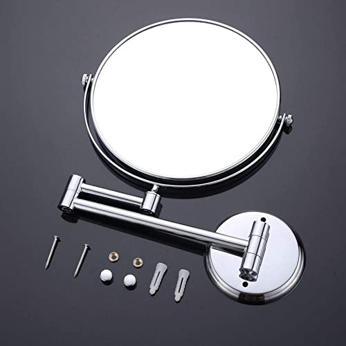 Miroir double face de 20,3 cm avec finition de couleur bronze durable - 4