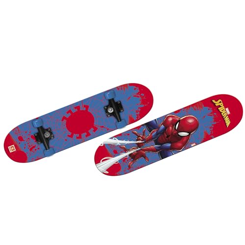 Mondo Toys - Monopatín Spiderman - Ruedas de PVC - Tablero de 9 Capas - 80 x 20-18396