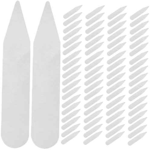 FOMIYES Men's Shirt Collar Stays Collar Support Shaper 200pcs Collar Inserts for Dress Shirts