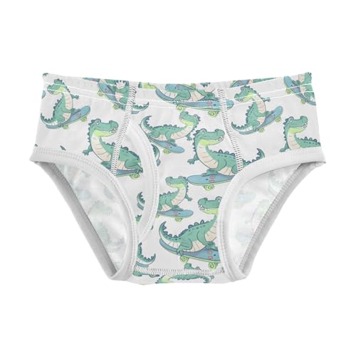 Cartoon Crocodile Pattern Boys' Underwear 100% Cotton Boys' Briefs Soft Toddler Underwear