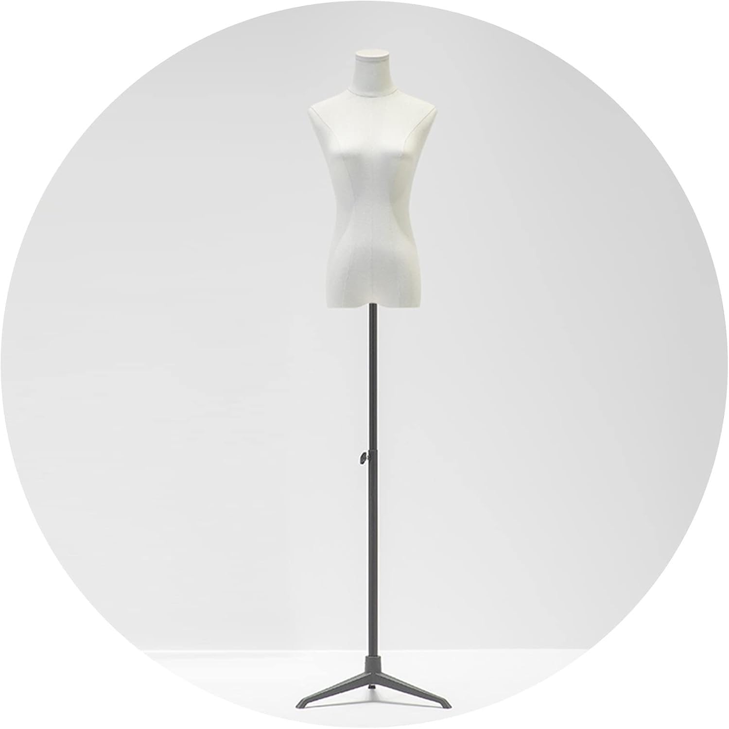 CONGRUI Female Mannequin Torso Body,135-190CM Height Adjustable Half Manikin,Store Display Shelf for Clothing