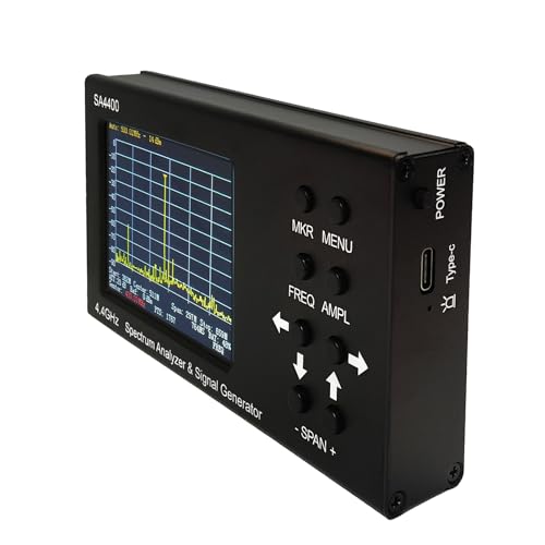 Image of 2026 Portable Spectrum Analyzer 45MHz-4400MHz RF Signal Generator Touchscreen Battery Powered Signal Test Tool for Wireless Communication Testing