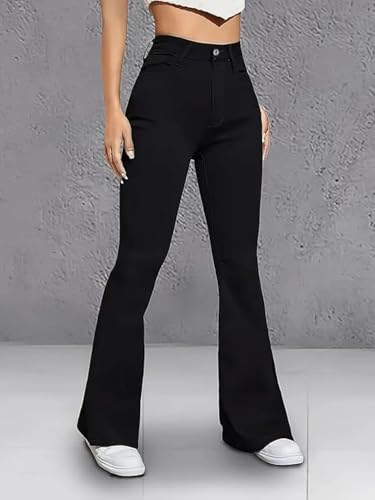 Image of ADBUCKS Women's Wide Leg Fit High Rise Jeans II Bootcut Jeans II