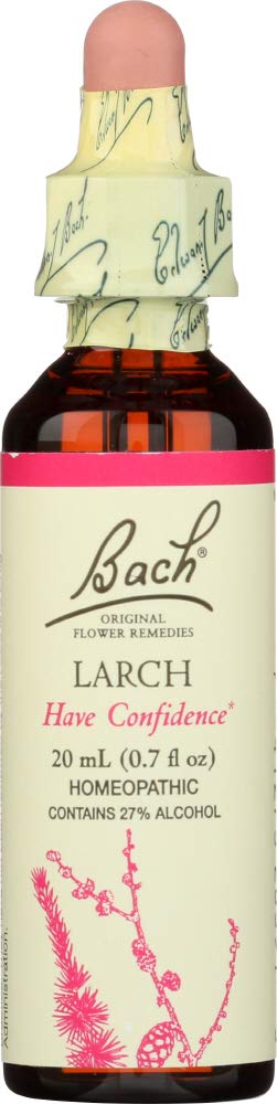 Bach Original Flower Remedies, Larch - Have Confidence - Natural Homeopathic Flower Essence for Emotional Balance - Vegan, Gluten Free, Sugar Free - 20mL Dropper