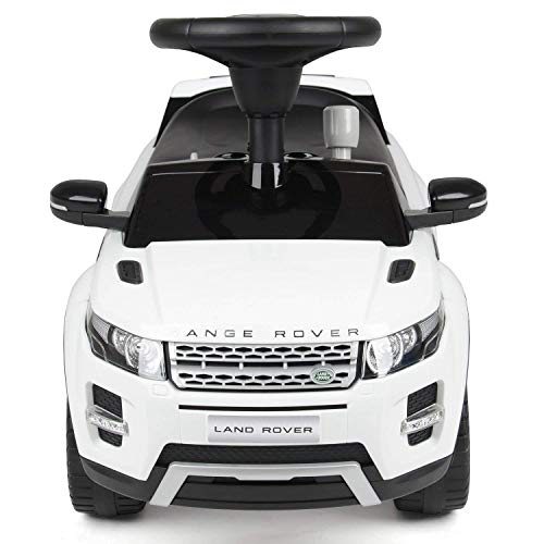 COIL Kids Macchina cavalcabile a Spinta Bambini Rossa con Musica Macchina per Bambini, con Licenza Originale, in Confezione Originale Baby Car - Auto per Bambini BSD (Landrover C0278-WHITE)