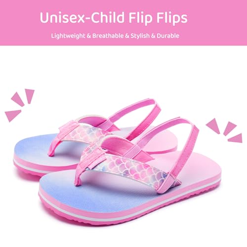 Image of WateLves Girls & Boys Kids Flip Flop summer Slide Sandals Slip on Suitable for Bath Shower Beach pool (Little Kid /Big Kid)