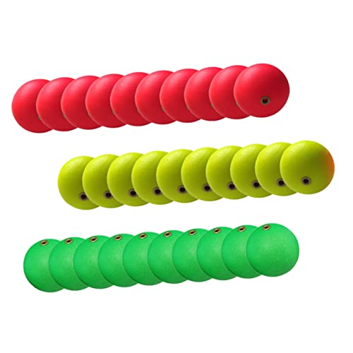 Anneome 30Pcs Foam Fishing Floats Lightweight Buoyant Floating Balls for Fishing Tackle Set