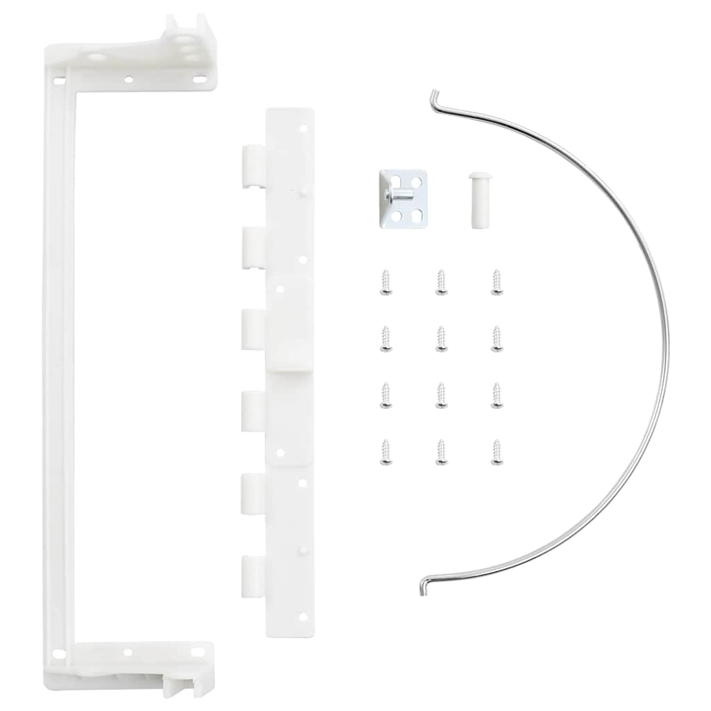 Cubo de basura empotrable de plástico, 8 litros, para cocina, baño, oficina, con tapa automática, cubo interior extraíble, ahorra espacio, plástico resistente a la corrosión, fácil montaje