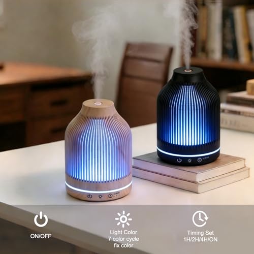 Difusor aromático eléctrico Diffuserlove 150ML con luz nocturna y temporizador miniatura 3