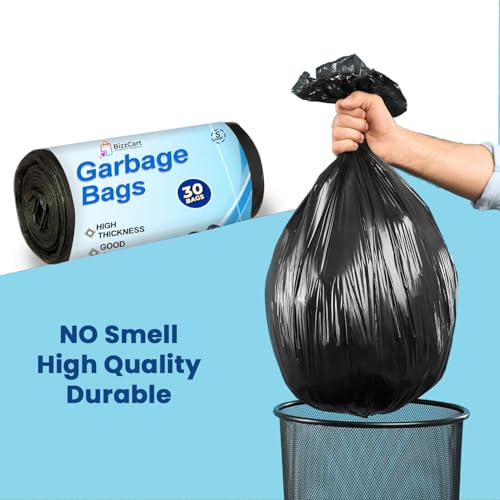 Image of Medium Garbage Bags | 180 Count | 19 inch x 21 inch| Medium-6 Rolls x 30 Bags | For Daily Kitchen Waste