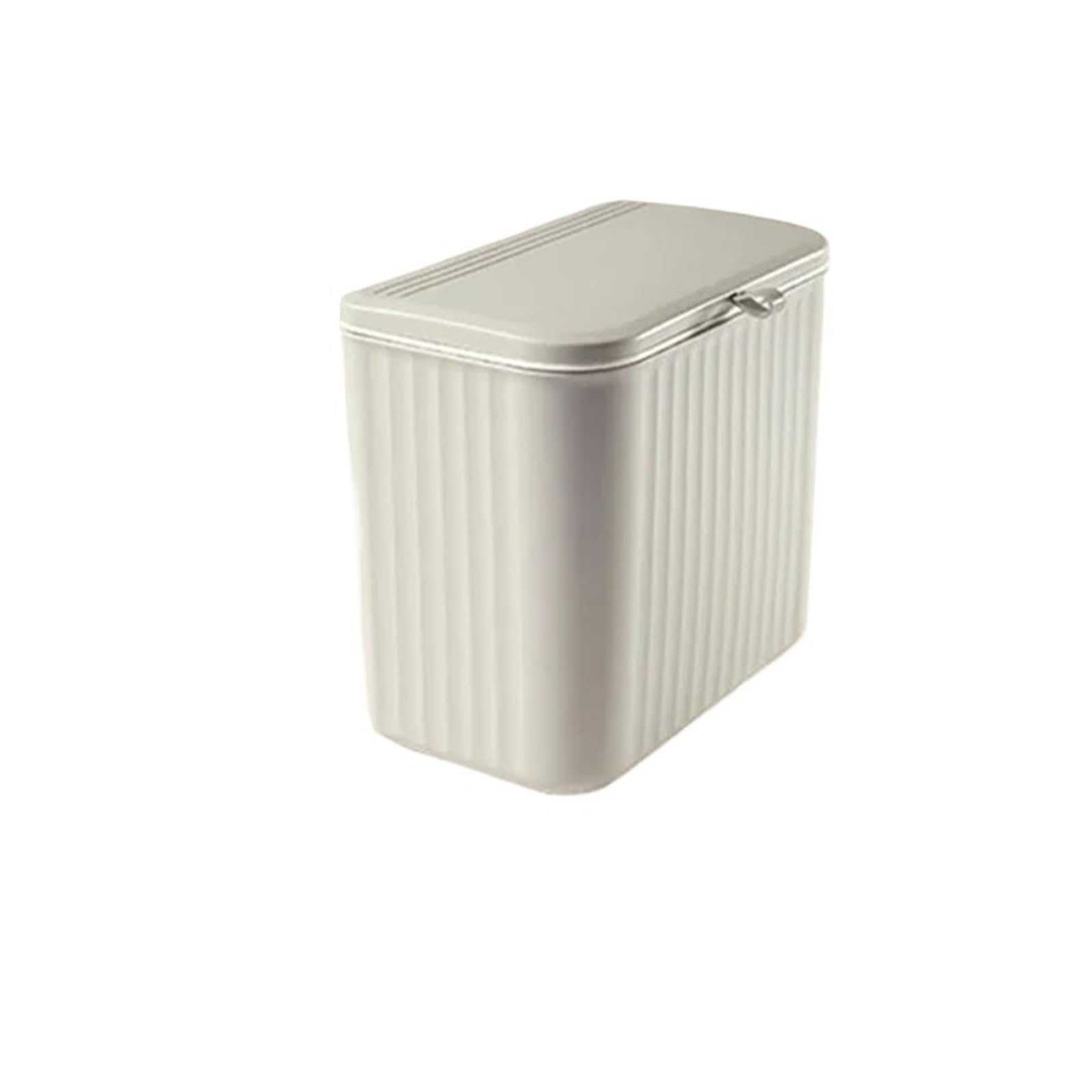 cestino della spazzatura da cucina a sospensione, Cestino for la raccolta dei rifiuti da cucina, secchio for la raccolta della carta igienica da appendere al WC, mini cestino for la casa(Grijs,7L)
