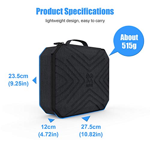 Amvr Carrying Case For Meta Quest 2 - Hard Shell Box Fit Oculus Quest2 Vr Headset With Headband, 2 Touch Controllers And Charger Accessories Case Travel,Daddy Day Gifts (Black,Small) (Black,Small) #TOP1