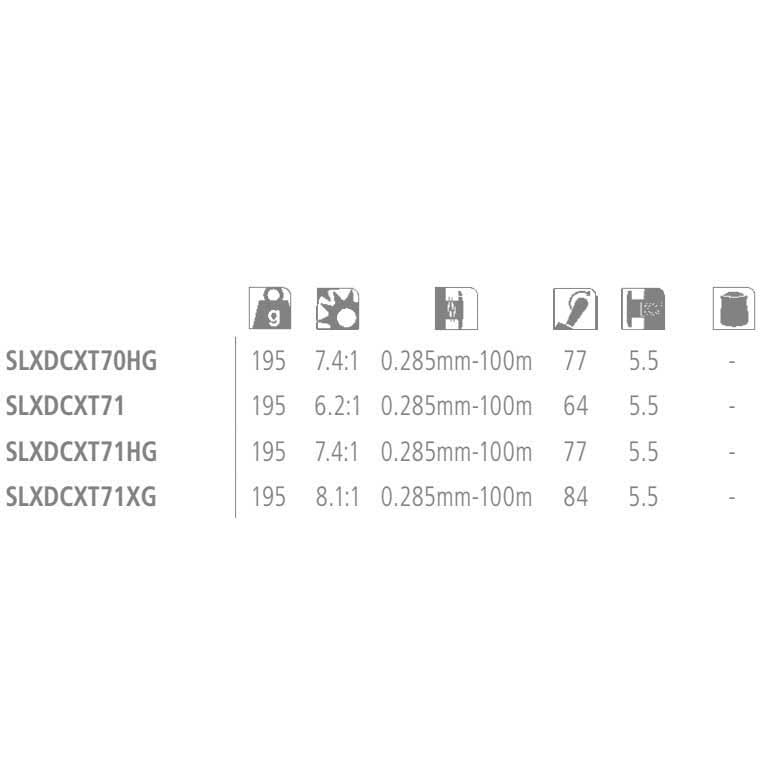 SHIMANO SLXDCXT70HG Reel SLX XT DC-70 HG Right Hand Power Type 