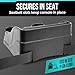 Moblorg Small Center Console for Cars, Trucks, Minivans, SUVs, Vehicle Organizer, Cup Holders, Recycled Plastic, Made in USA (Black)