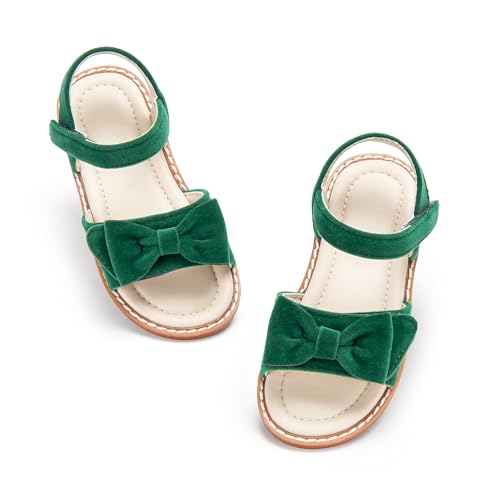 Image of ESTINE Toddler /Little Kid Girls Bow Open Toe Flat Evening Dress Sandals