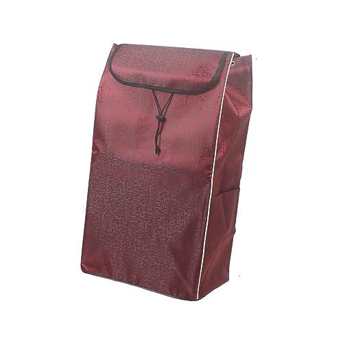 Bolsa de Repuesto para Carrito de 72 l, Bolsa de Tela para Almacenamiento, Bolsa de Compras Reutilizable para Carrito, Bolsa de supermercado de Gran Capacidad (B)