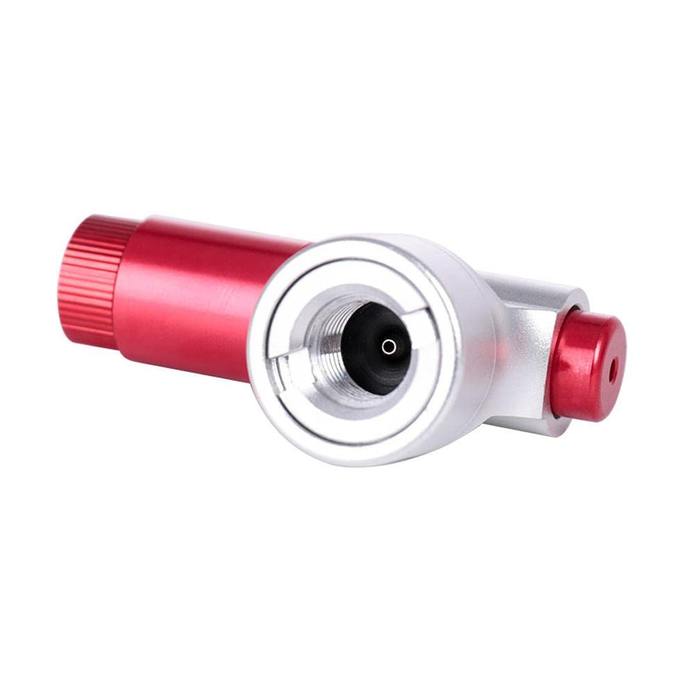 Pompa di gonfiaggio CO2 per bicicletta con guaina in spugna, pompa ad aria per pneumatici da bici adatta per valvole Presta e Schrader, accessori per pompa per pneumatici per mountain bike