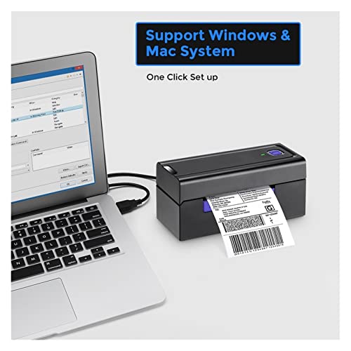 Image of Thermal Sticker Label Printer USB 4 Inch Airwaybill Barcode Printer Shipping Label Windows Mac