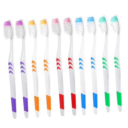 LRXIYODE 30 Piezas Cepillo de dientes de viaje portátil adulto pequeño cepillos de dientes de viaje Caprusores de dientes viajes cepillo de dientes suave de viaje AbS
