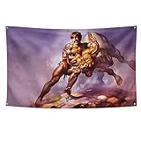 Bull by The Horns Dodgeball White Goodman Painting Authentic Flag 3 x 5 Feet Polyester Banner Dorm Banner with Four Brass Grommets for College Party Indoor and Outdoor Decorations