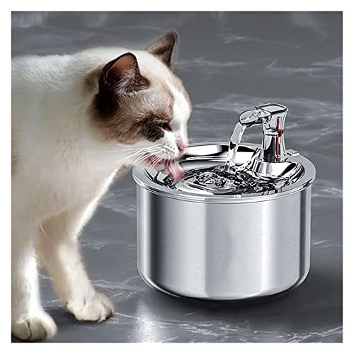 Fuente automática para gatos y perros acero inoxidable 2L miniatura 3