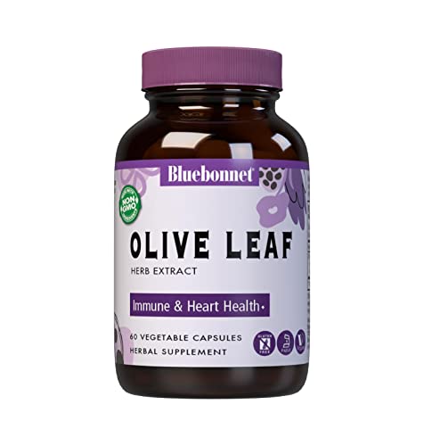Bluebonnet Nutrition Standardized Olive Leaf Herb Extract, 60 Count #TOP25